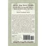 Ancient Long Island Epitaphs from the Towns of Southold, Shelter Island and Easthampton, New York back cover