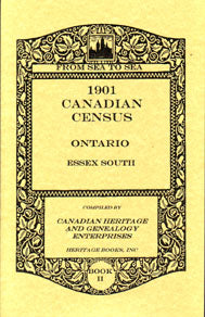 1901 Canadian Census Ontario: Essex South, Volumes I and II [two volumes]