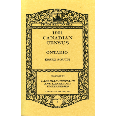 1901 Canadian Census, Ontario, Essex South, Volume I