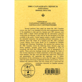 1901 Canadian Census, Ontario, Essex South, Volume I back cover