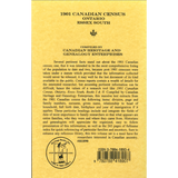 1901 Canadian Census, Ontario, Essex South, Volume I back cover