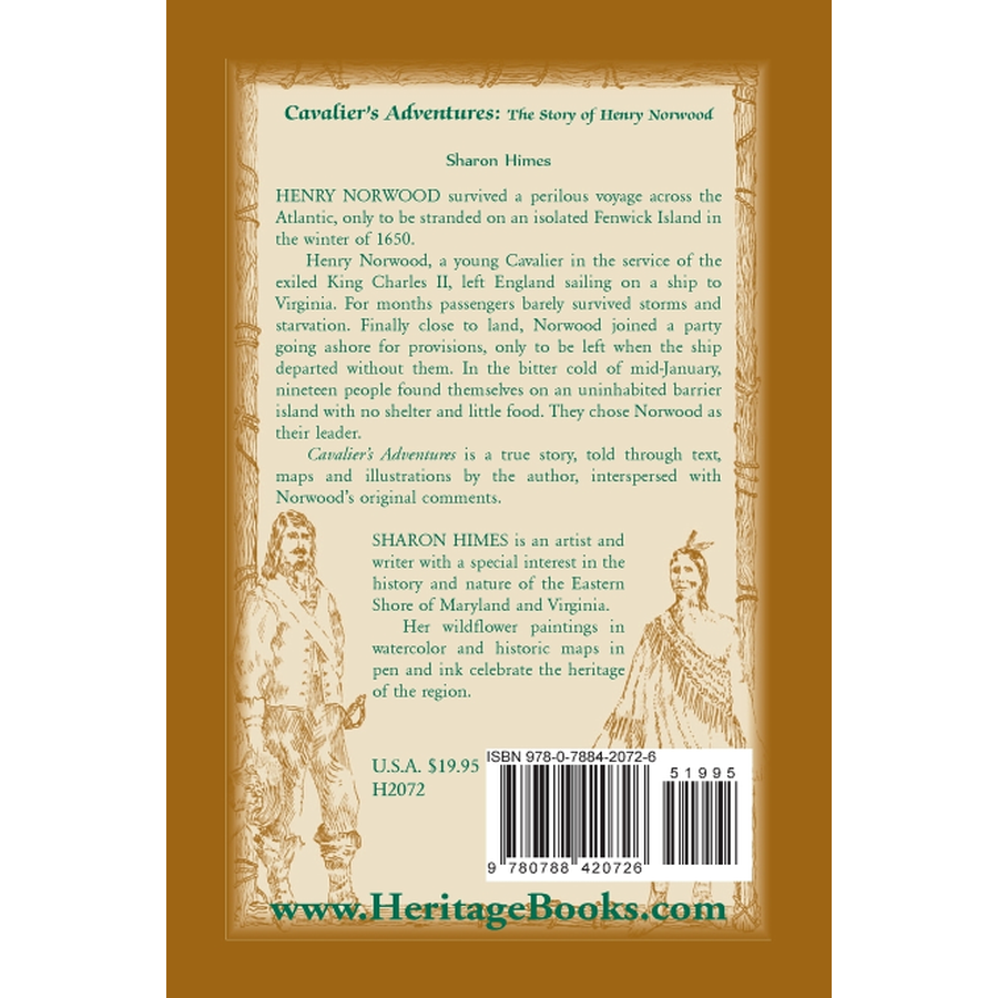 back cover of Cavalier Adventures: The Story of Henry Norwood