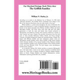 Our Maryland Heritage, Book 33: The Griffith Families back cover