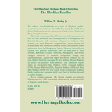 Our Maryland Heritage, Book 34 : The Hawkins Families back cover