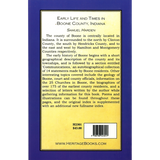 Early Life and Times in Boone County, Indiana back cover