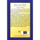 Early Life and Times in Boone County, Indiana back cover