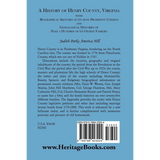 A History of Henry County, Virginia back cover