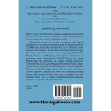 A History of Henry County, Virginia back cover
