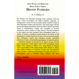 Our Maryland Heritage, Book 43: The Hilton Families back cover