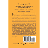 The Role of Native Americans in Military Engagements From the 17th Century to the 19th Century back cover