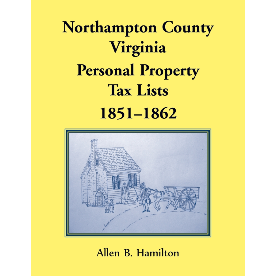 Northampton County, Virginia Personal Property Tax Lists, 1851-1862