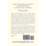 General Reub Williams's Memories of Civil War Times back cover