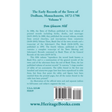 The Early Records of the Town of Dedham, Massachusetts, Volume V, 1672-1706 back cover