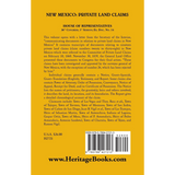 New Mexico Private Land Claims back cover