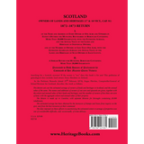 Scotland Owners of Lands and Heritages (17 and 18 Vict., Cap. 91) 1872-1873 Return back cover