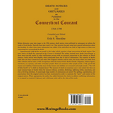 Death Notices and Obituaries as Published in the Connecticut Courant, 1764-1799 back cover