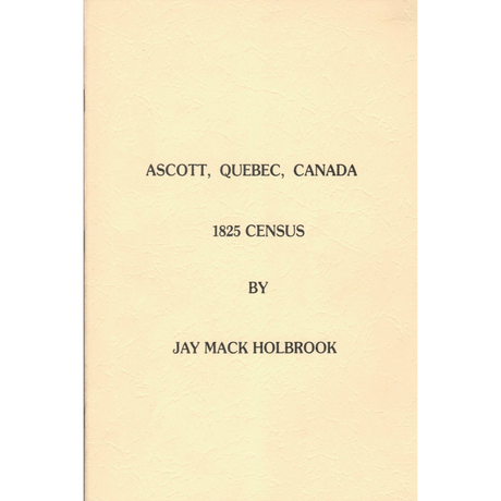 Ascott, Quebec, Canada, 1825 Census