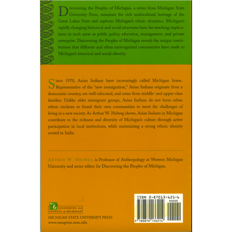 Asian Indians in Michigan back cover