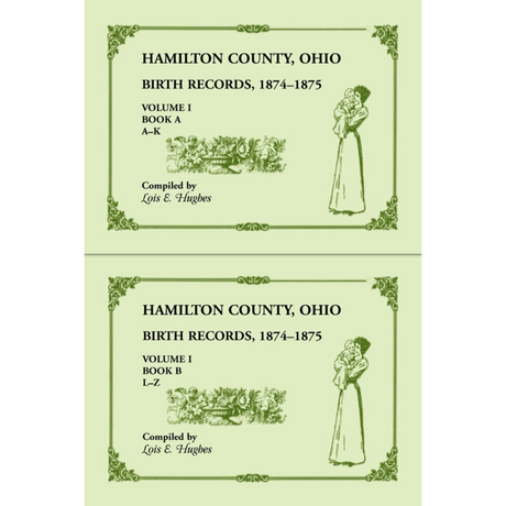 Hamilton County, Ohio Birth Records 1874-1875 [two volumes]