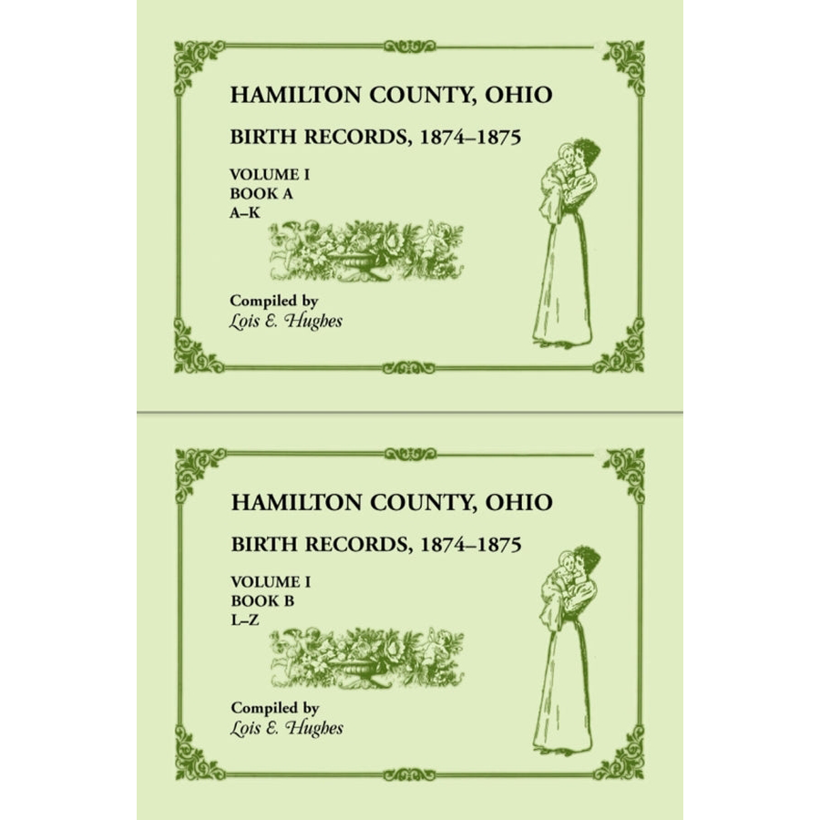 Hamilton County, Ohio Birth Records 1874-1875 [two volumes]
