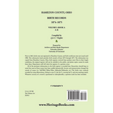 Hamilton County, Ohio Birth Records 1874-1875, Volume 1