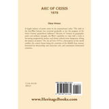 Arc of Crisis 1979 back cover