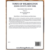 Town of Wilmington, Essex County, New York Transcribed Serial Records, Volume 10: Tax Assessment Records, 1850-1869 back cover