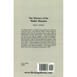 The Mystery of the Muller Mansion back cover
