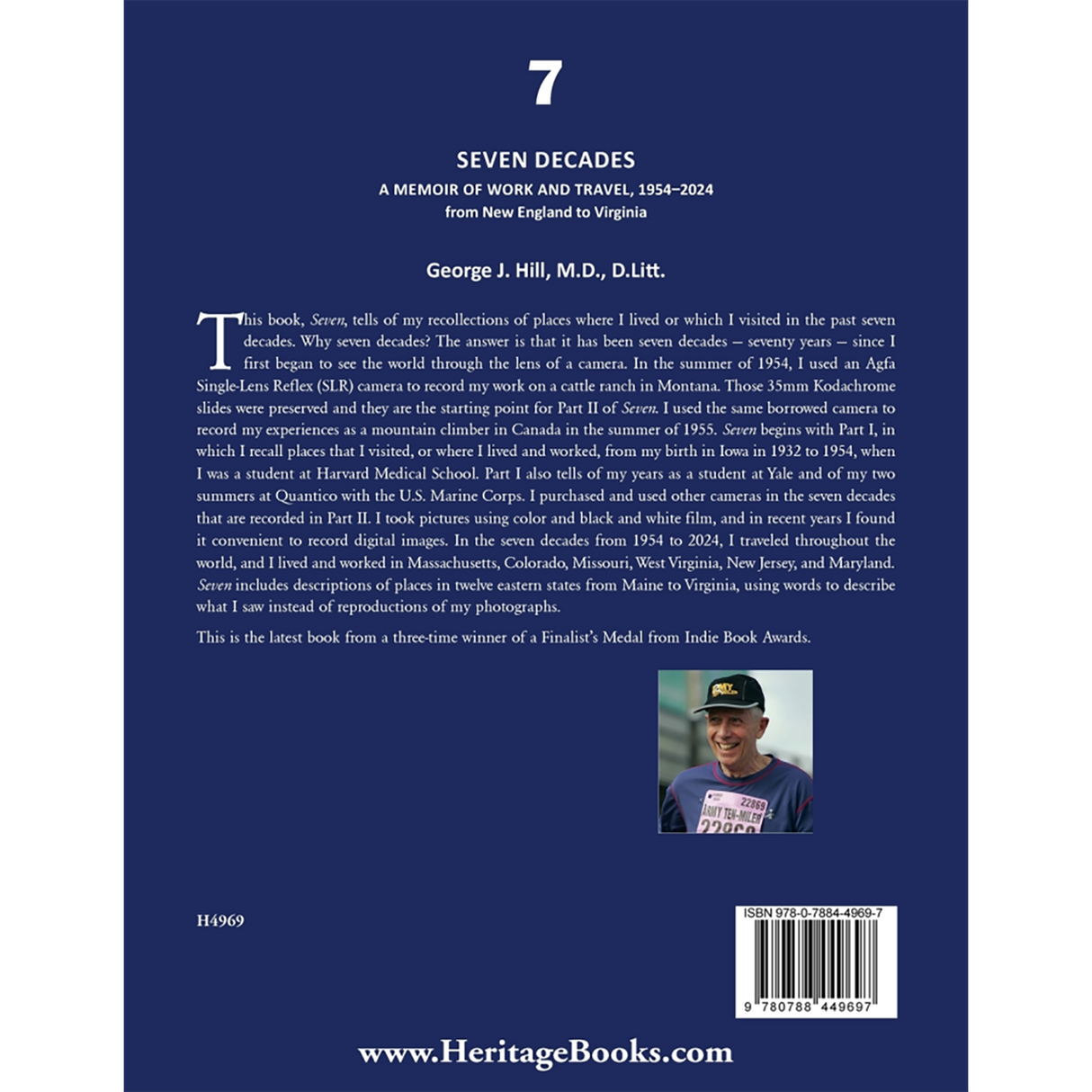 Seven Decades: A Memoir of Work and Travel, 1954–2024 from New England to Virginia back cover