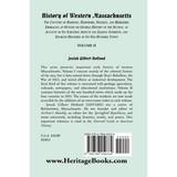 History of Western Massachusetts: Volume 2, Parts III back cover