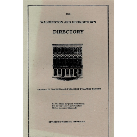 The Washington and Georgetown [District of Columbia] Directory of 1853