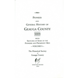 Pioneer and General History of Geauga County [Ohio] With Sketches of Some of the Pioneers and Prominent Men [cloth] back cover