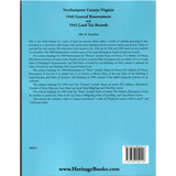 Northampton County, Virginia 1940 General Reassessment and 1945 Land Tax Records back cover