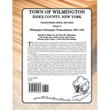Town of Wilmington, Essex County, New York Transcribed Serial Records, Volume 19: Wilmington Newspaper Transcriptions, 1890-1900 back cover