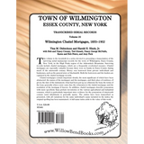 Town of Wilmington, Essex County, New York Transcribed Serial Records, Volume 20: Wilmington Chattel Mortgages, 1850-1902 back cover