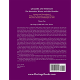 Quakers and Puritans: The Shoemaker, Warren and Allied Families, Volume I back cover