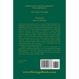 York County, South Carolina Will Abstracts, 1787-1862 [1770-1862] back cover