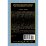 The Bedenbaugh-Betenbaugh Family: Descendants of Johann Michael Bidenbach from Germany to South Carolina, 1752 back cover