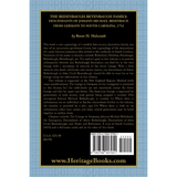 The Bedenbaugh-Betenbaugh Family: Descendants of Johann Michael Bidenbach from Germany to South Carolina, 1752 back cover