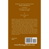 Newberry County, South Carolina Deed Abstracts, Volume II: Deed Books C, D-2, and D, 1794-1800 [1765-1800] back cover