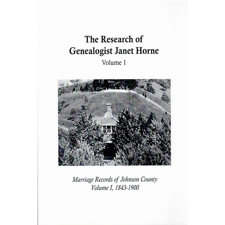 Marriage Records of Johnson County, Kentucky, Volume I, 1843-1900