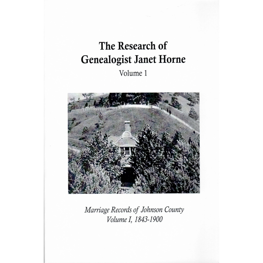 Marriage Records of Johnson County, Kentucky, Volume I, 1843-1900