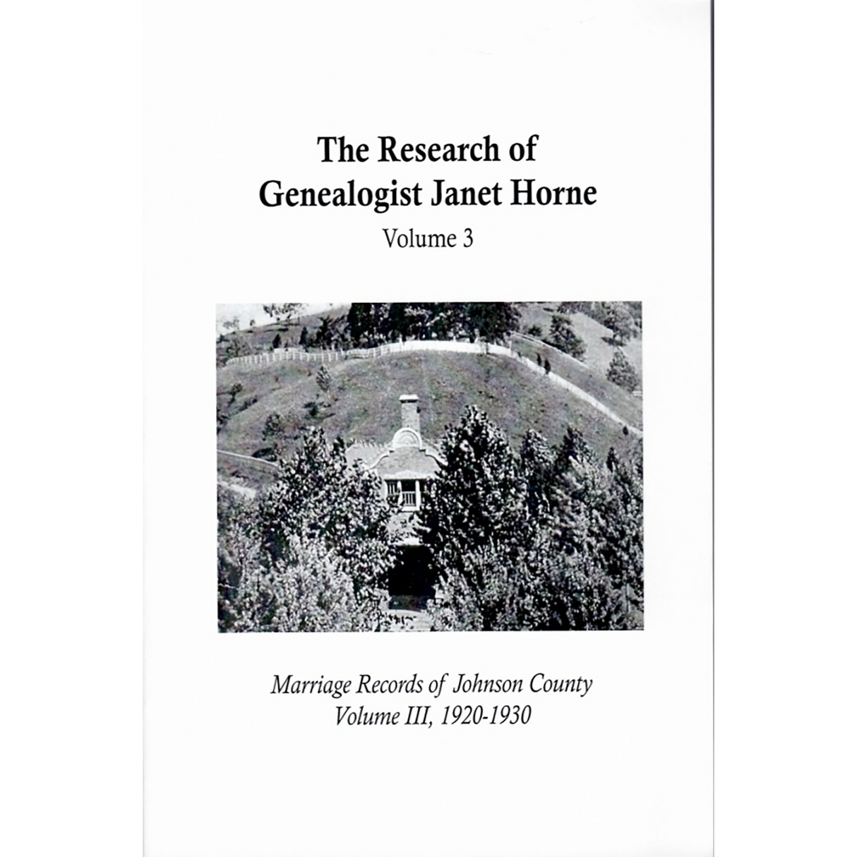 Marriage Records of Johnson County, Kentucky, Volume III, 1920-1930