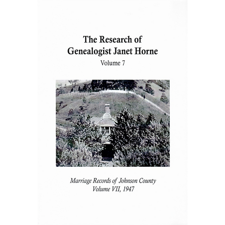 Marriage Records of Johnson County, Kentucky, Volume VII, 1947