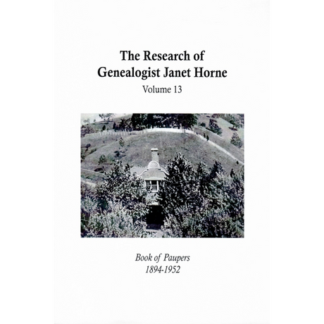 Book of Paupers 1894-1952 [Johnson County, Kentucky], Volume 13