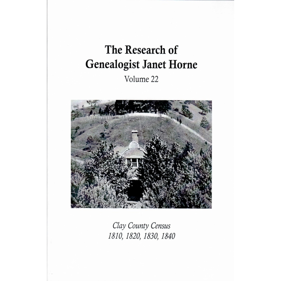 Clay County [Kentucky] Census, 1810, 1820, 1830, 1840, Volume 22