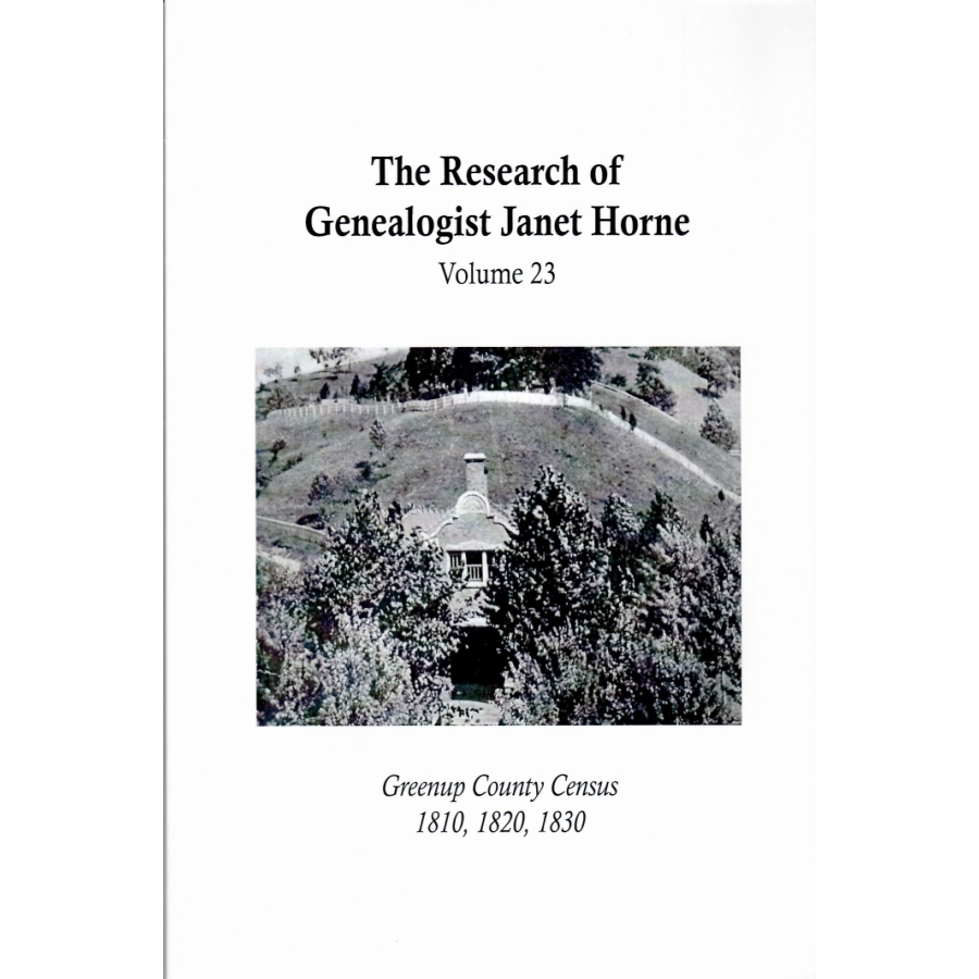 Greenup County [Kentucky] Census 1810, 1820, 1830, Volume 23