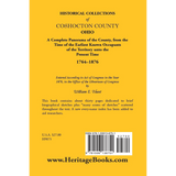 Historical Collections of Coshocton County, Ohio back cover