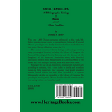 Ohio Families: A Bibliographic Listing of Books About Ohio Families back cover