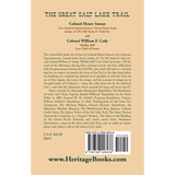 The Great Salt Lake Trail back cover
